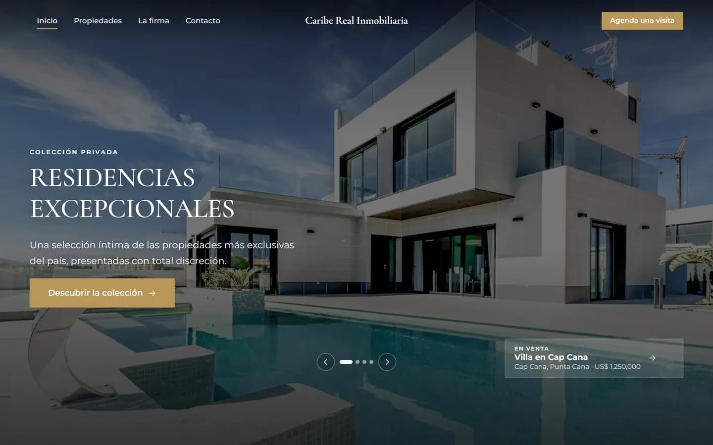 Diseño Élite para el sitio web de una inmobiliaria